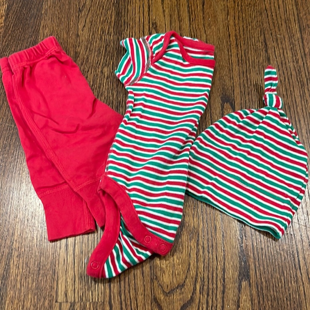 Hanna 0-3m Christmas 3 piece outfit